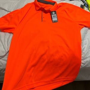 Orange, golf under armor shirt XL